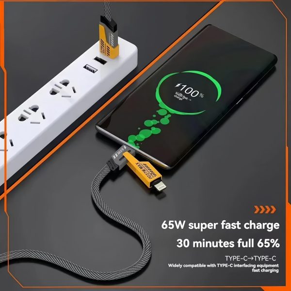 4-in-1 Multi Usb Charging Cable – For Iphone And Type C | Fast Pd Charger Cord For Iphone, Ipad, Samsung, Macbook