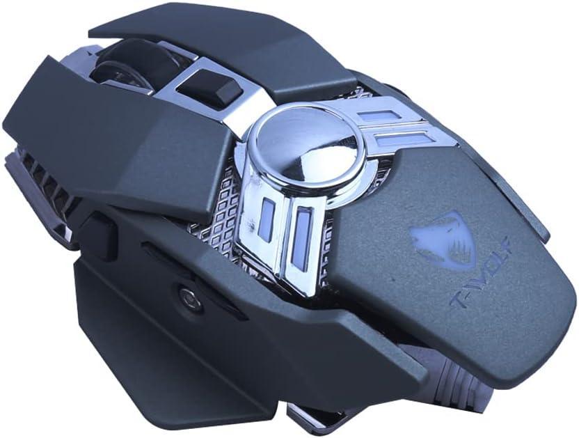 T-WOLF V10 RGB Wired Gaming Mouse – Macro Programming, 7 Buttons, Esports USB Mouse for PC & Laptop