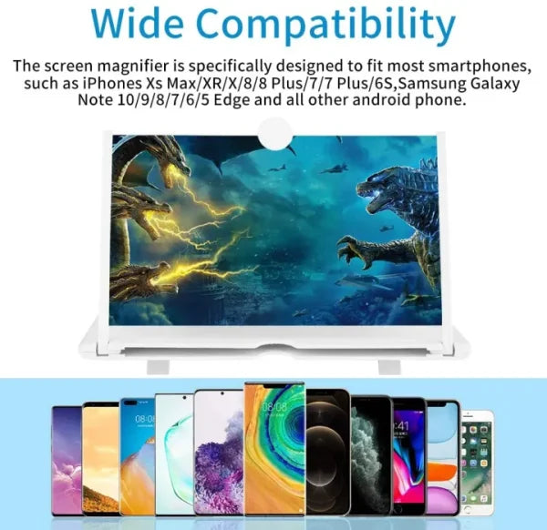 F3 Mobile Screen Magnifier | Enlarged Mobile Screen Amplifier Large Screen Eyes Protection (random Color