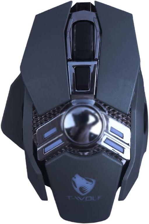 T-WOLF V10 RGB Wired Gaming Mouse – Macro Programming, 7 Buttons, Esports USB Mouse for PC & Laptop