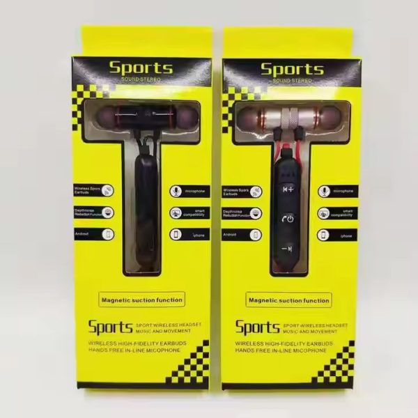 Sports Sound Stereo Wireless Bluetooth Headphones With Mic (random Color)